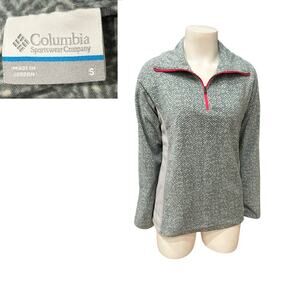 Columbia Sportswear Gray Fleece Pullover Jacket Herringbone / Women’s S -